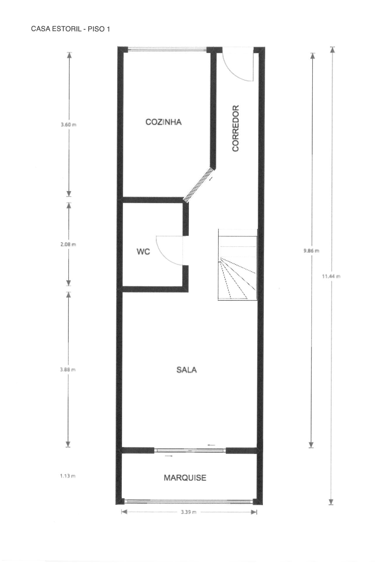 Apartamento T2 com aproveitamento do sótão em São Pedro do Estoril