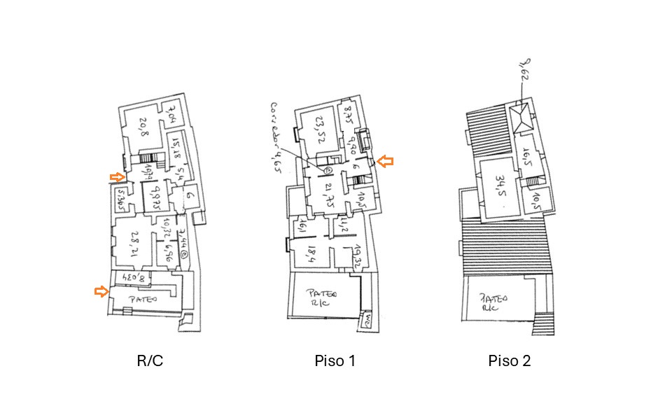 Moradia no centro de Mértola com Páteo, Terraço e Vista Rio