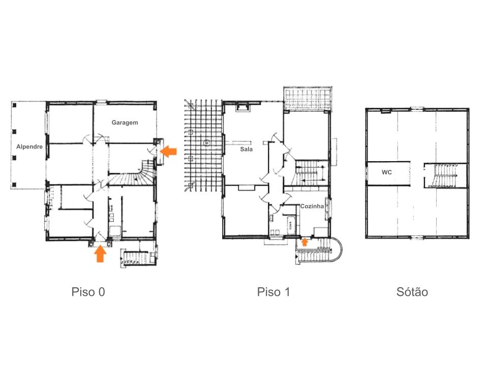 Moradia Independente no Cartaxo com 3 pisos e logradouro